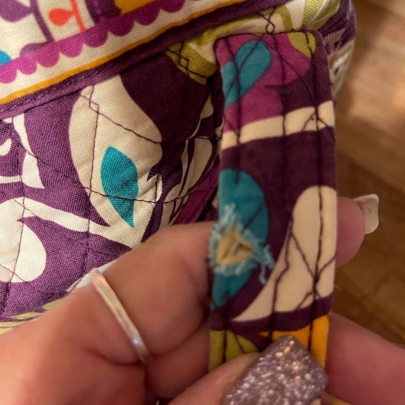 Vera Bradley “Plum Crazy” Villager Tote w/Matching Wallet - Picture 16 of 16